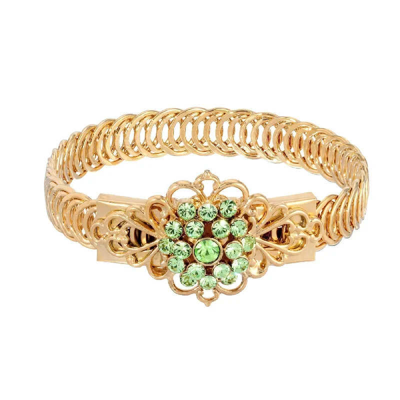 Gold Tone and Green