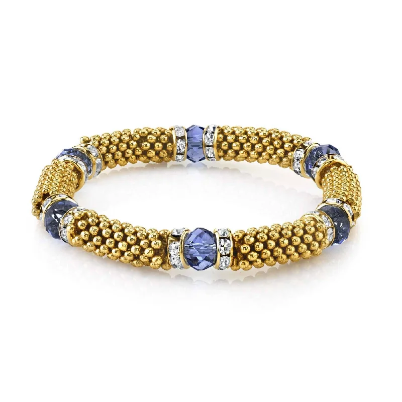 Gold Tone and Blue