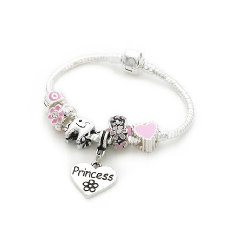 gold knot bracelet -Children's 'Tooth Fairy' Silver Plated Charm Bracelet