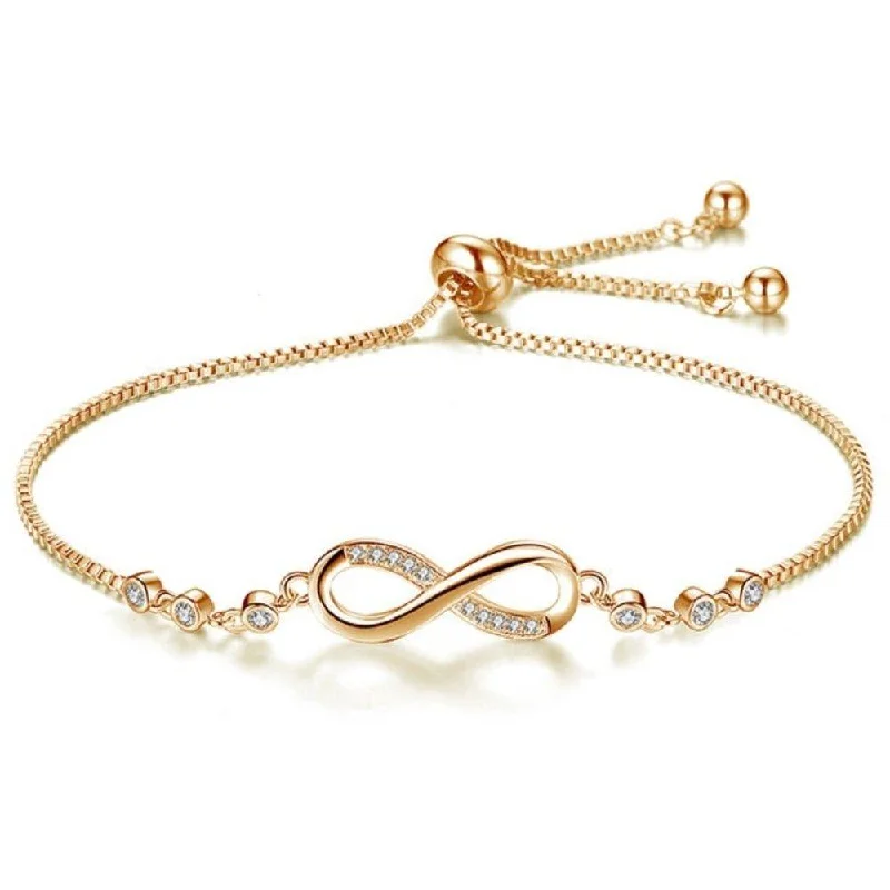 magnetic therapy bracelet for men -Gold Infinity Bracelet