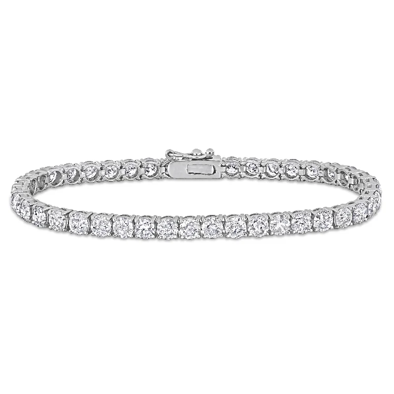 adjustable rope bracelet -Miadora 12 1/4ct TDW Diamond Tennis Bracelet in 18k White Gold