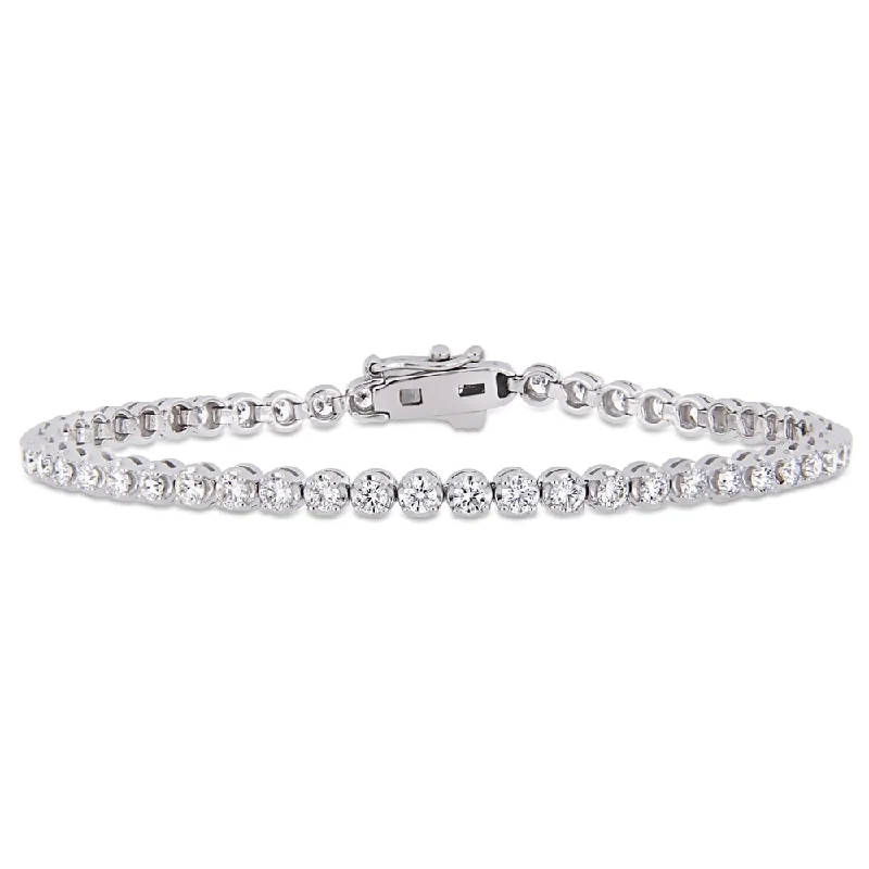 chunky gold bracelet -Miadora Signature Collection White Gold 2 4/5ct TDW Diamond Tennis Bracelet