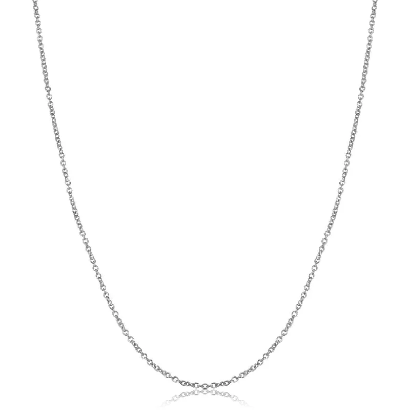 butterfly charm necklace -14k White Gold Filled 1.5 mm Cable Chain Pendant Necklace (14 - 30 inches)