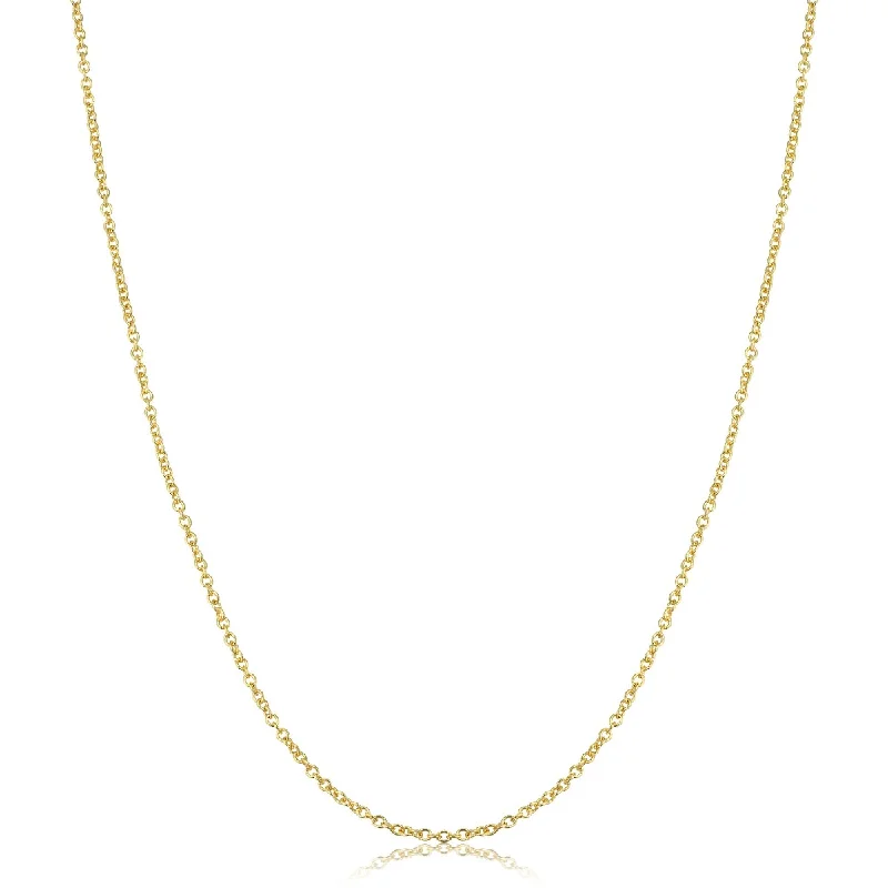 personalized coordinates necklace -14k Yellow Gold Filled 1.5 mm Cable Chain Pendant Necklace (14 to 30 inches)