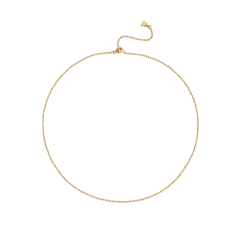 rose gold necklace for women -18K Ball Chain