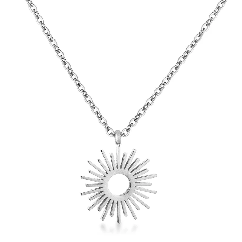 zodiac sign necklace -Adjustable Sunburst Necklace - 18 inch