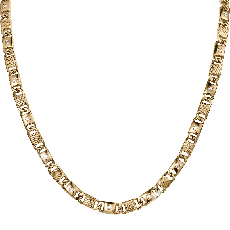 gold and diamond necklace -Dynamo Necklace