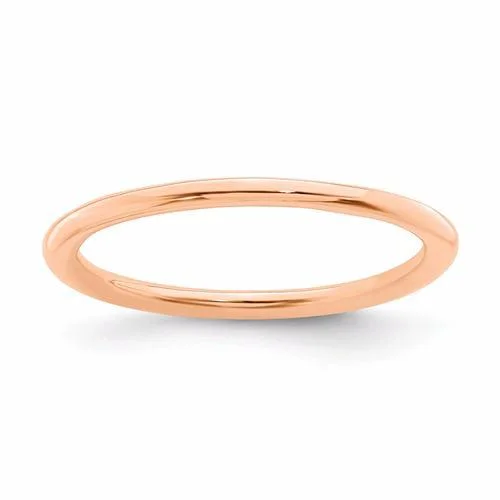 gold vermeil stacking ring -Rose Gold Sterling Silver Stackable Expressions Ring