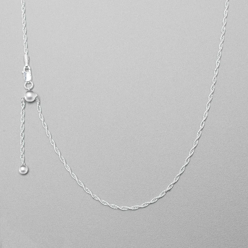 celestial star necklace for women -Victoria Townsend .925 Sterling Silver Adjustable Twist Chain Necklace