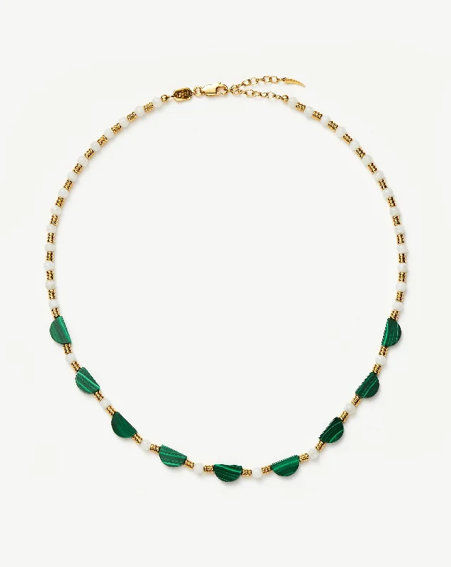 gemstone birthstone necklace -Zenyu Gemstone Beaded Choker