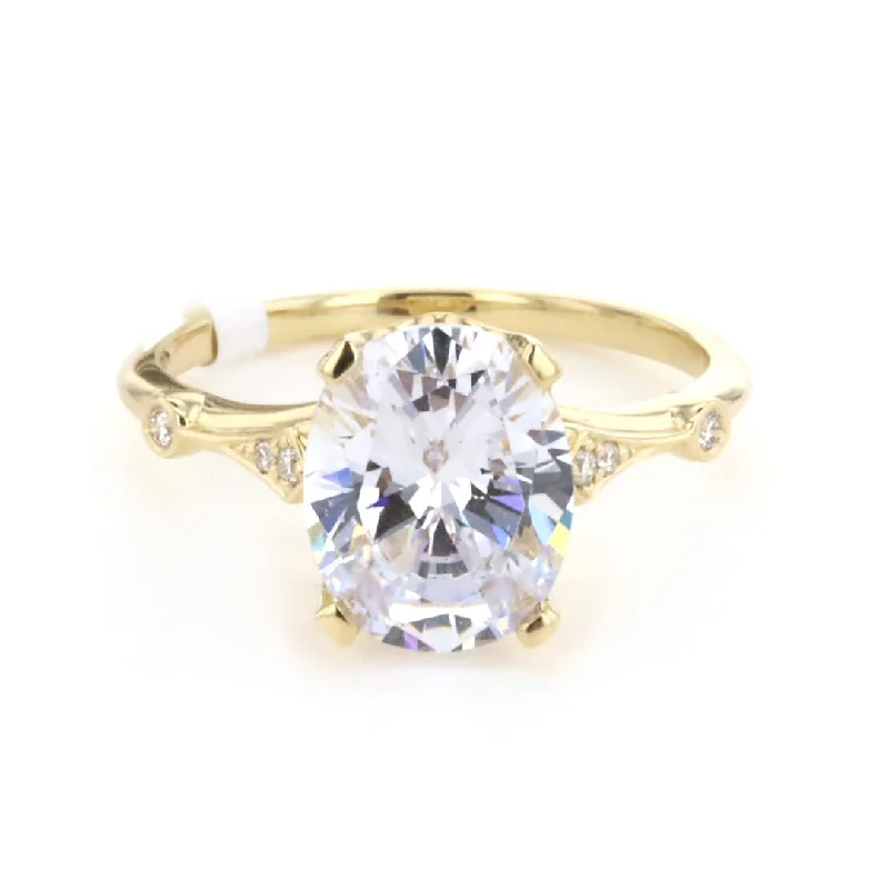 resin flower ring -0.08 ctw Diamond Solitaire Engagement Ring | 10268386