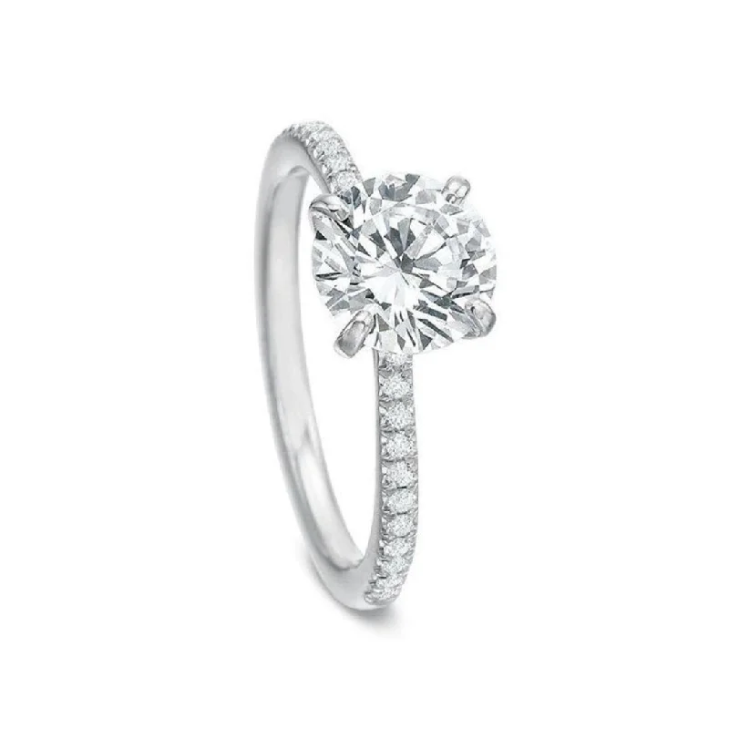 diamond wedding band -0.13 ctw Diamond Solitaire Engagement Ring