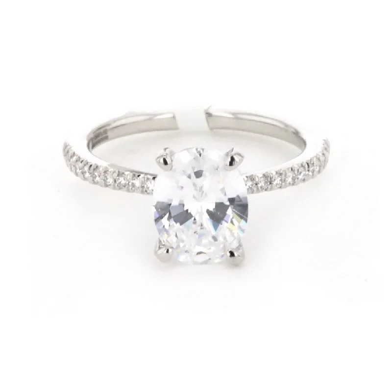 pear shaped engagement ring -0.18 ctw Diamond Solitaire Engagement Ring