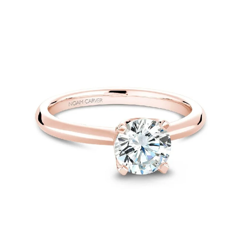 simple thin gold ring -0.23 ctw Diamond Solitaire Engagement Ring