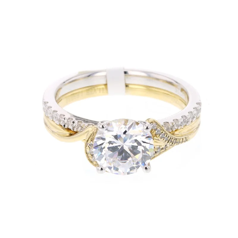 simple knot ring -0.24 ctw Diamond Solitaire Engagement Ring Set