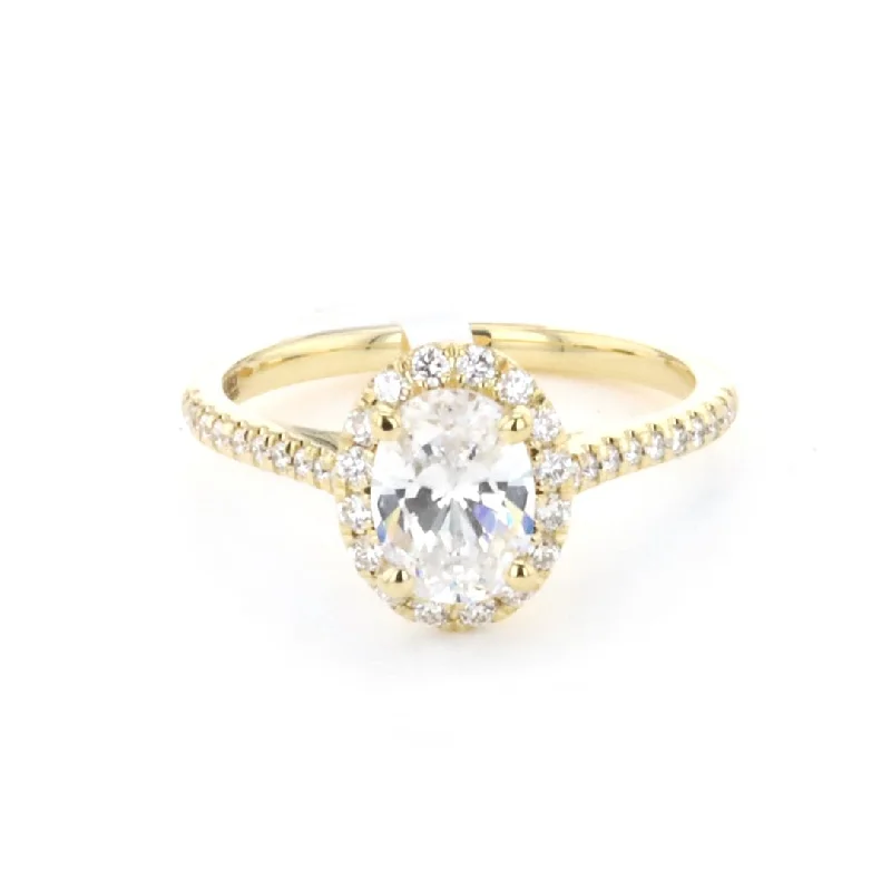 promise ring for girlfriend -0.27 ctw Diamond Halo Engagement Ring