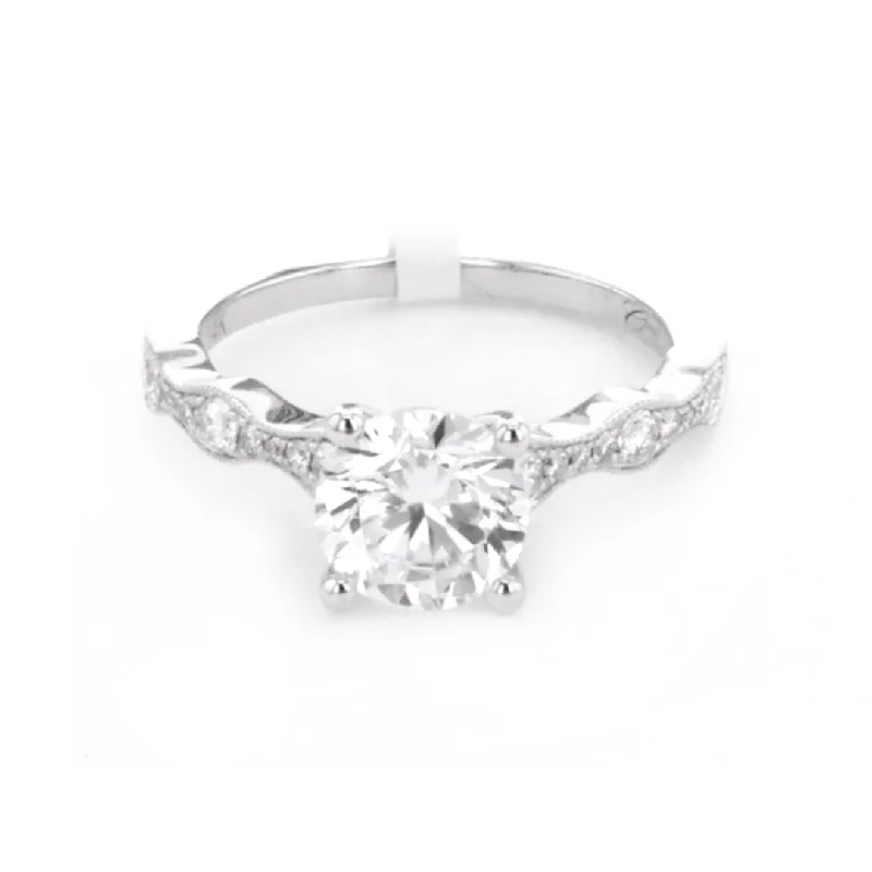 trendy knuckle ring -0.30 ctw Diamond Solitaire Engagement Ring