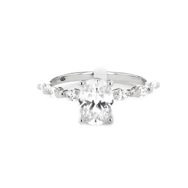 geometric art deco ring -0.31 ctw Diamond Solitaire Engagement Ring