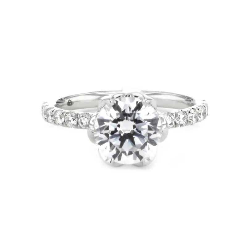 asymmetrical statement ring -0.39 ctw Diamond Solitaire Engagement Ring