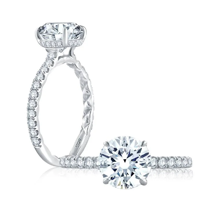 minimalist ring for daily wear -0.43 ctw Diamond Solitaire Engagement Ring