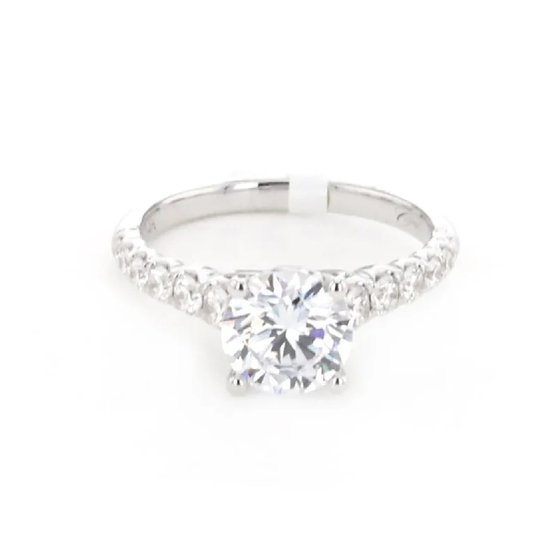 heart shaped promise ring -0.47 ctw Diamond Solitaire Engagement Ring