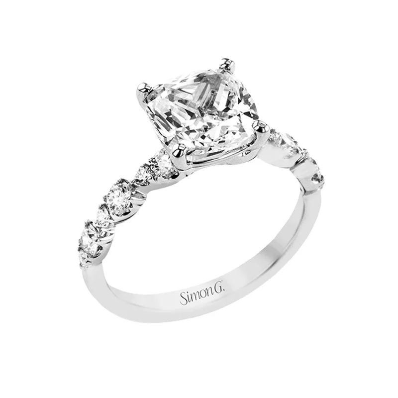 three stone engagement ring -0.48 ctw Diamond Solitaire Engagement Ring