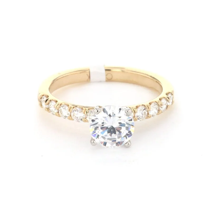 stackable rings for her -0.49 ctw Diamond Solitaire Engagement Ring