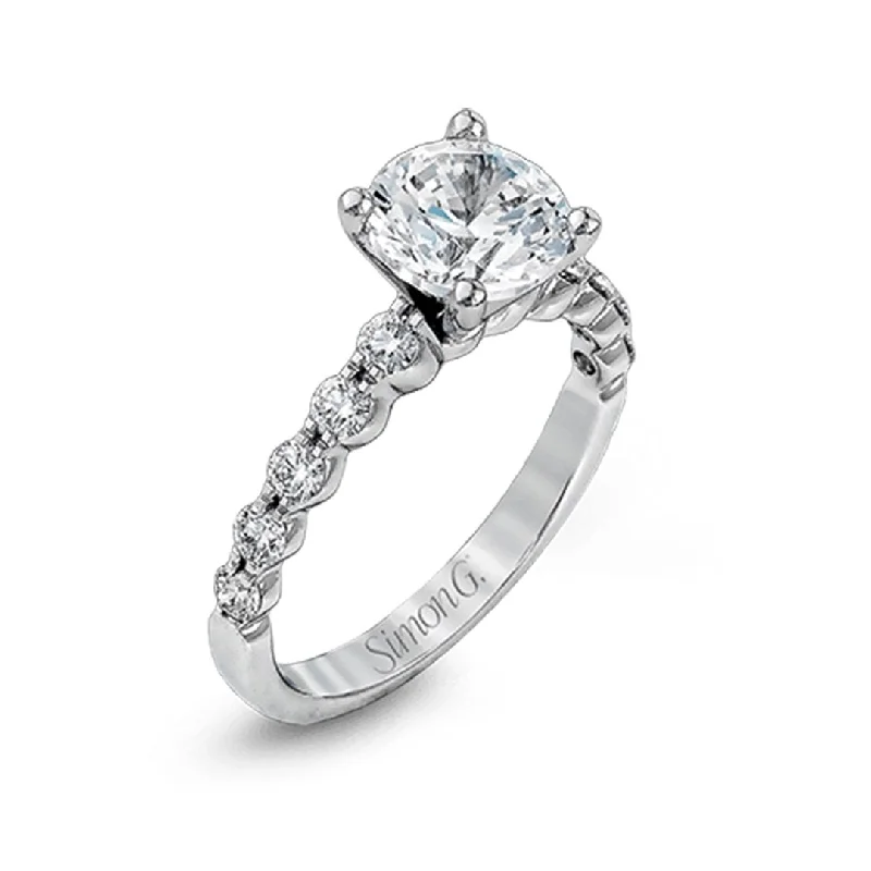 modern geometric ring -0.52 ctw Diamond Solitaire Engagement Ring