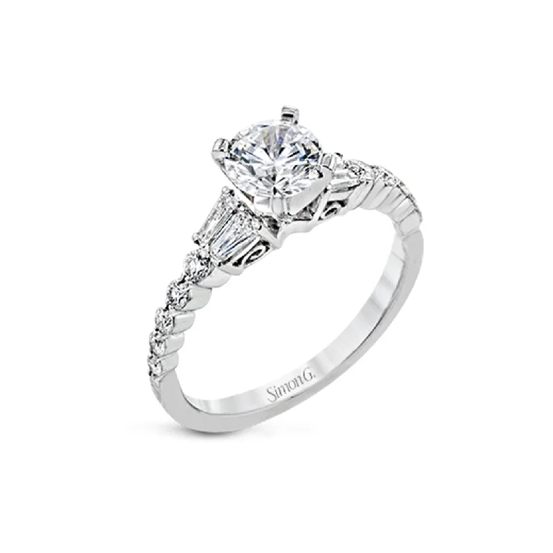 boho style stacking ring -0.47 ctw Diamond Solitaire Engagement Ring