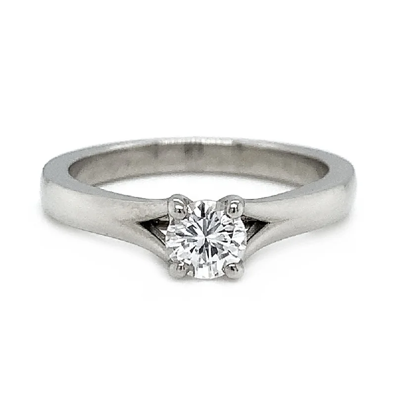 cubic zirconia halo ring -Diamond Engagement Ring - "Serenity"