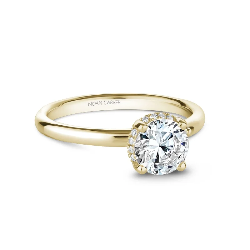 thick bold statement ring -Solitaire Engagement Ring