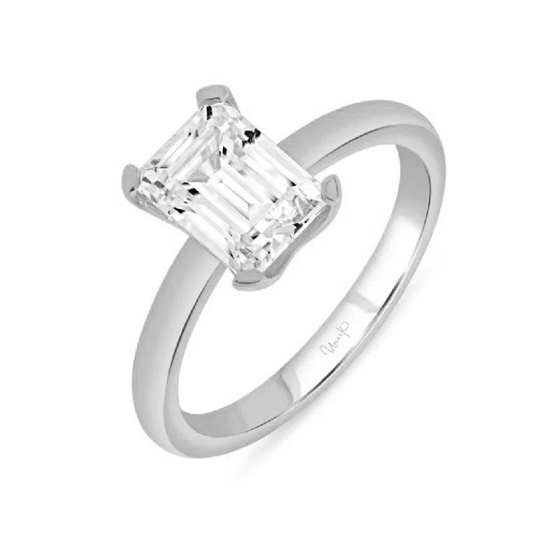 three stone engagement ring -Solitaire Engagement Ring