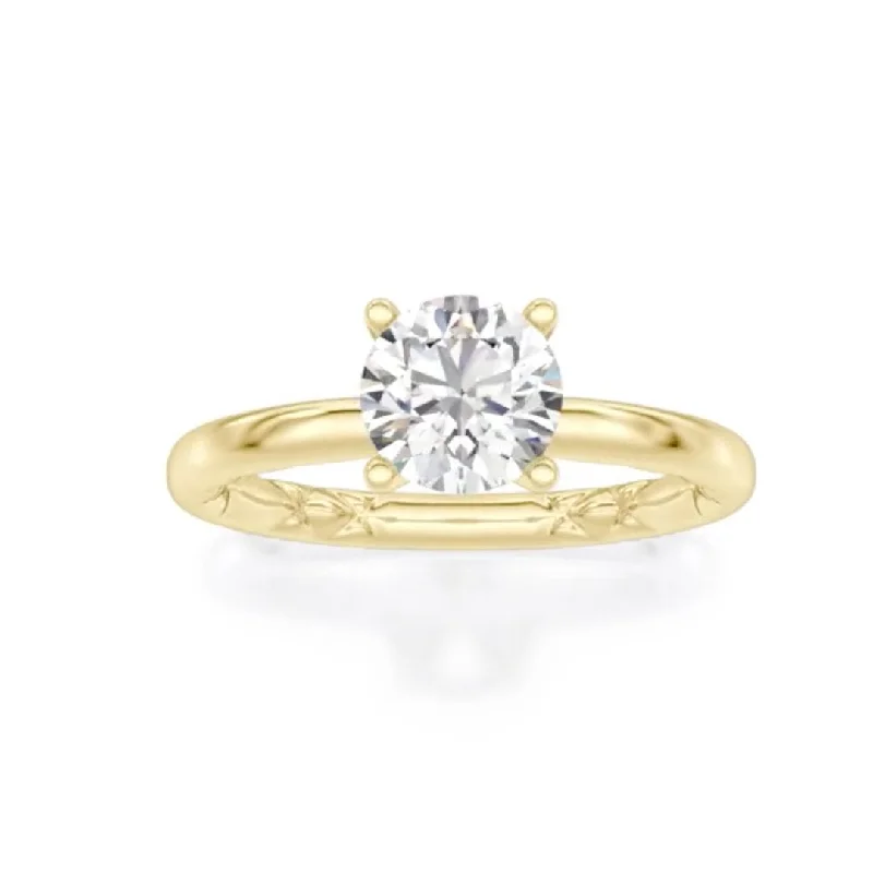 designer gemstone cocktail ring -Solitaire Engagement Ring