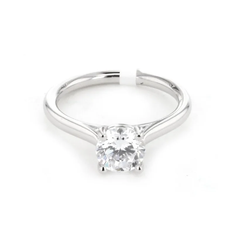 vintage style ring for women -Solitaire Engagement Ring