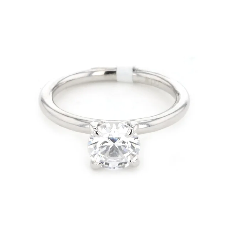 celestial moon and star ring -Solitaire Engagement Ring