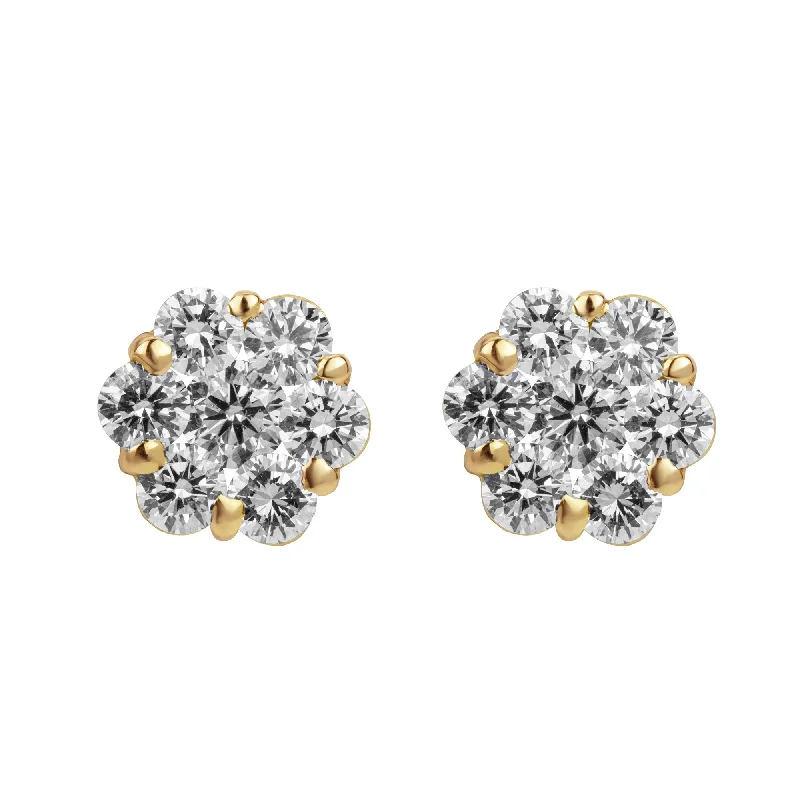 luxury pearl stud earrings -Earrings - Diamond