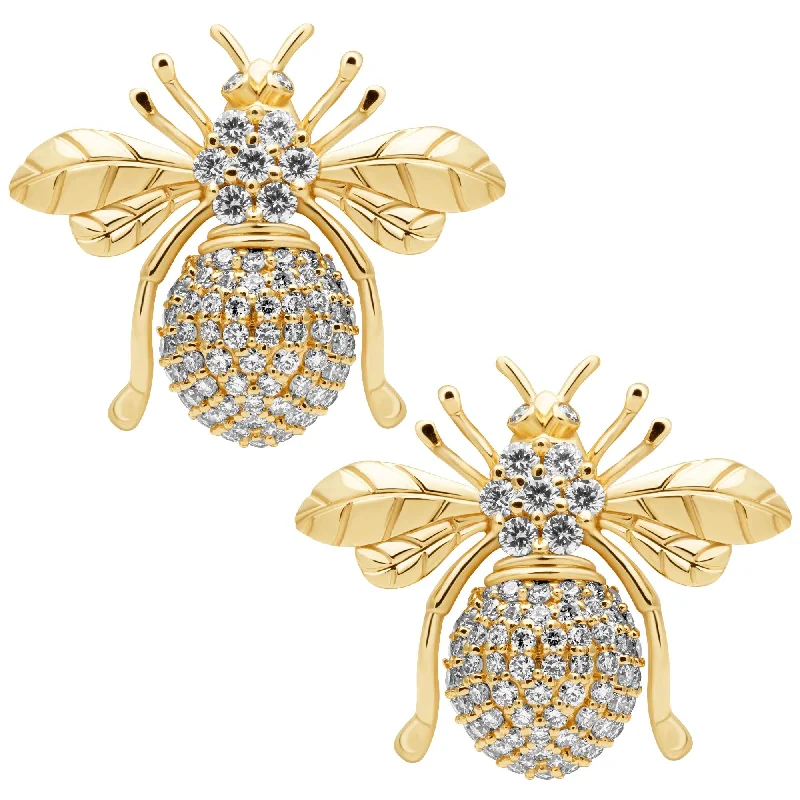 sapphire stud earrings -Earrings - Diamond (2397C)