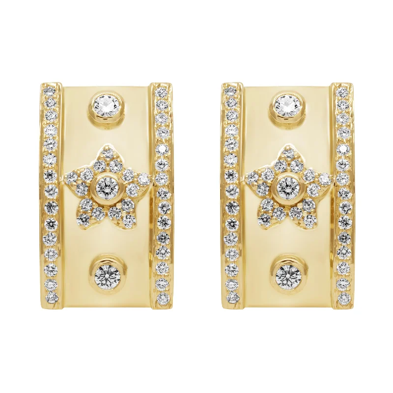 ethnic inspired earrings -Earrings - Diamond (2410G)